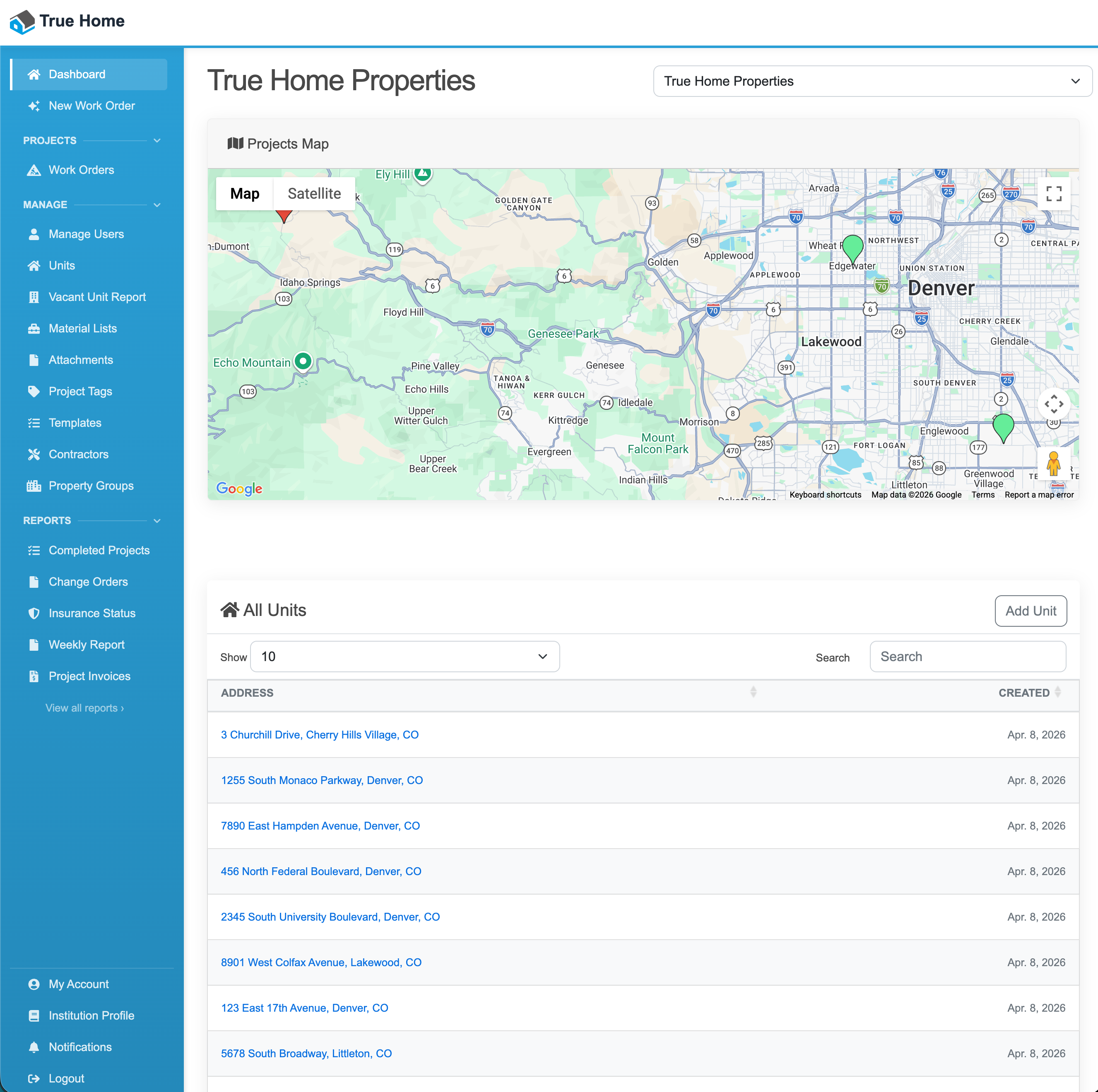 True Home Services platform illustration